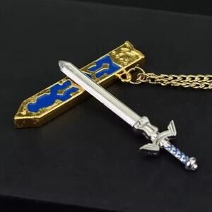 Zelda Necklace Master Sword Breath of The Wild BOTW Birthday Cosplay Gift - NEW!
